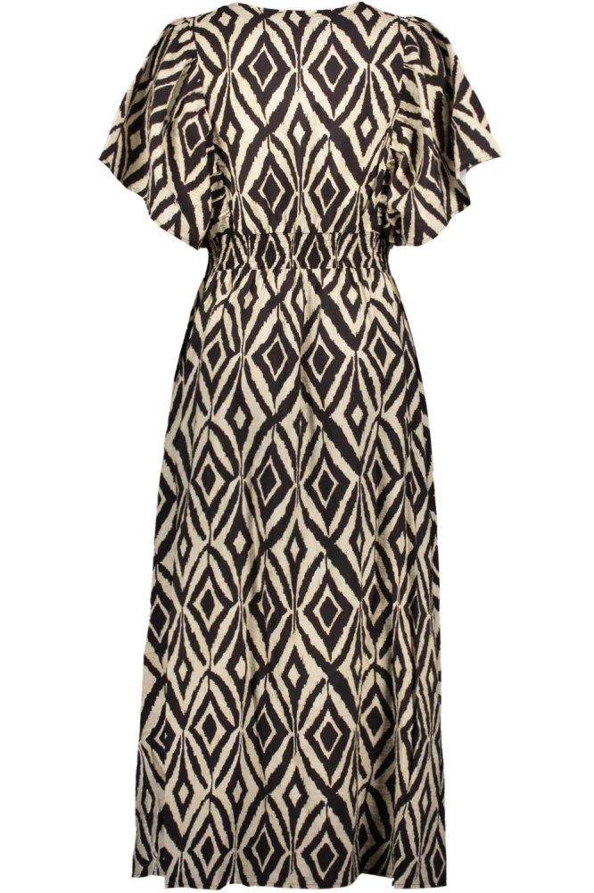 JURK MET ALLOVER PRINT 57105 20 Black/Sand